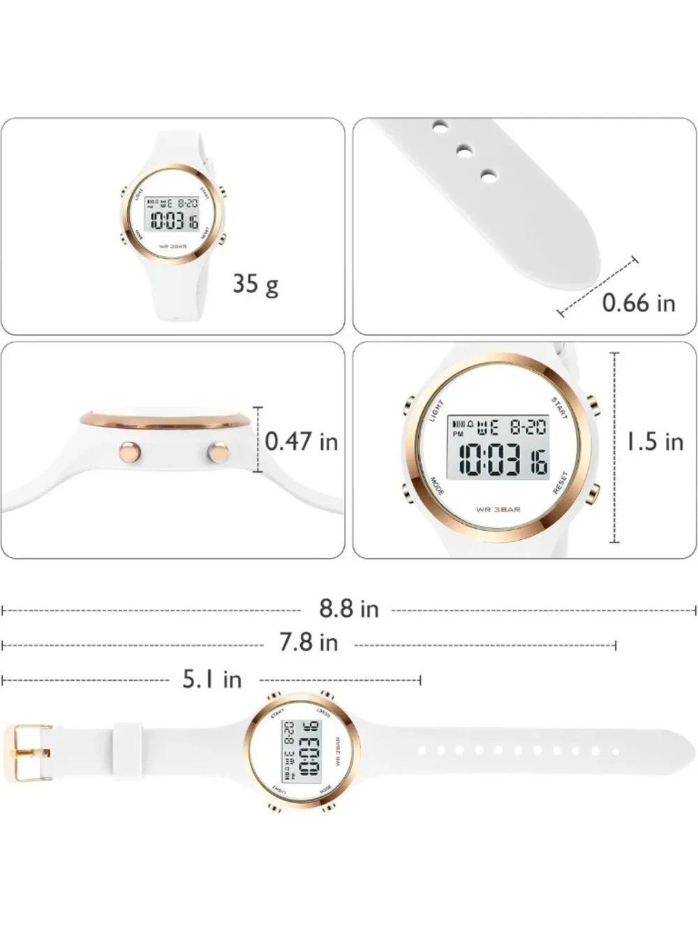Waterproof LED Digital Sport Watch with Alarm | Outdoor Adventure Timepiece